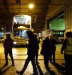 First Bus drivers strike support protest at Queens Road depot